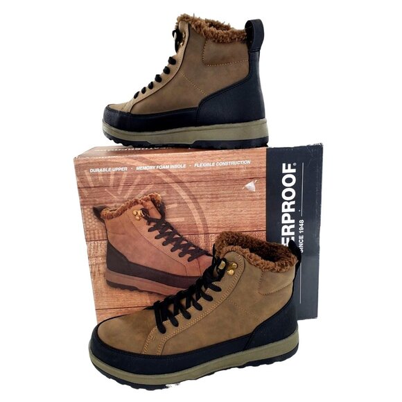 Weatherproof 10 Men Winter Boots Logjam Shearling Lace-up Outdoor Snow Shoes main image 13